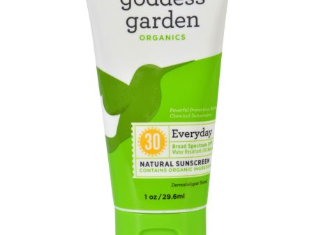 Goddess Garden Organic Sunscreen Counter Display - Tube - 1 Oz - Case Of 20 Online Sale