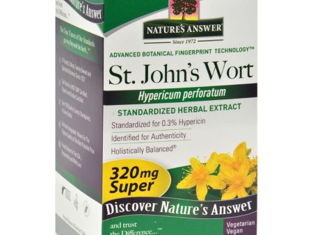 Nature s Answer Super St John s Wort Herb Extract - 60 Vegetarian Capsules Cheap