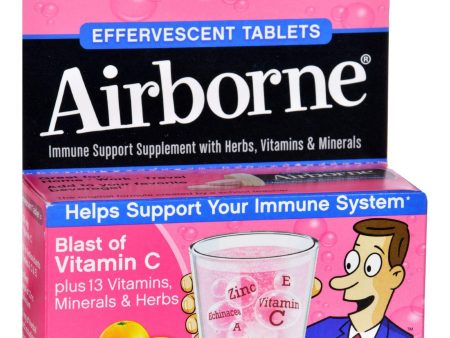 Airborne Effervescent Tablets With Vitamin C - Pink Grapefruit - 10 Tablets Online now