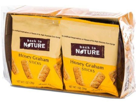 Back To Nature Mini Honey Graham Sticks - Snack Pack Case Of 100 Online