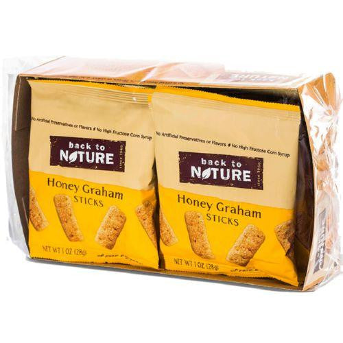 Back To Nature Mini Honey Graham Sticks - Snack Pack Case Of 100 Online