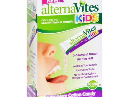 Alternavites Kids Quick-melting Multivitamins Raspberry Cotton Candy - 30 Packets Sale