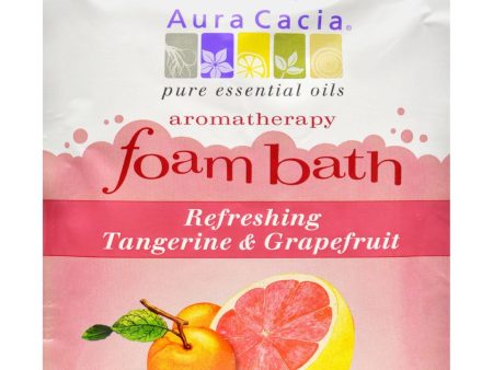 Aura Cacia Foam Bath Refeshing Tangerine And Grapefruit - 2.5 Oz - Case Of 6 For Sale