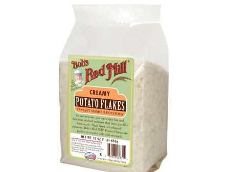 Bob s Red Mill Instant Mashed Potatoes Creamy Potato Flakes - 16 Oz - Case Of 4 Online now