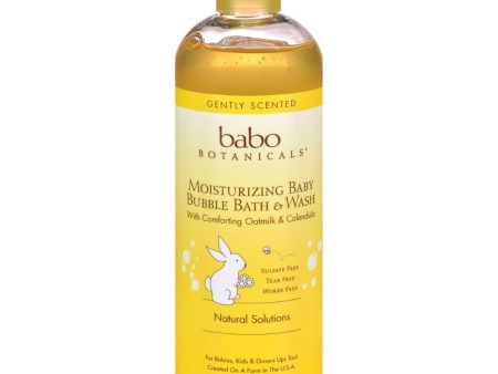 Babo Botanicals Baby Bubble Bath And Wash - Moisturizing - Oatmilk - 15 Oz For Cheap