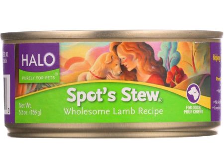 Halo Purely For Pets Dog Food - Spots Stew - Wholesome Lamb - 5.5 Oz - Case Of 12 Hot on Sale