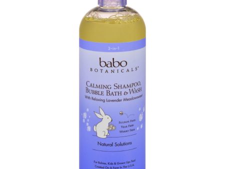 Babo Botanicals Shampoo Bubblebath And Wash - Calming - Lavender - 15 Oz Online