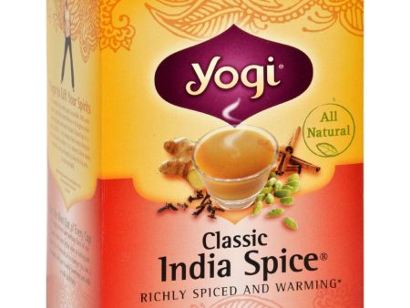 Yogi Herbal Tea Caffeine Free Classic India Spice - 16 Tea Bags - Case Of 6 For Cheap