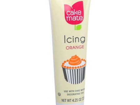 Cake Mate Decorating Icing - Orange - 4.25 Oz - Case Of 6 Sale