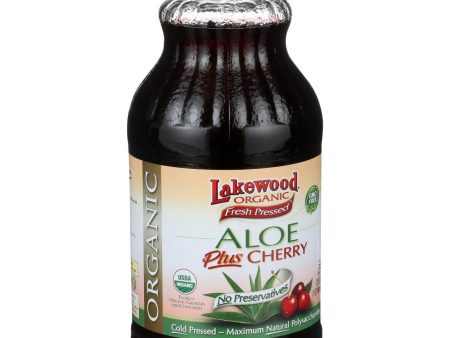 Lakewood Organic Aloe Juice - Whole Leaf - Fresh Pressed - Plus Cherry - 32 Oz Cheap