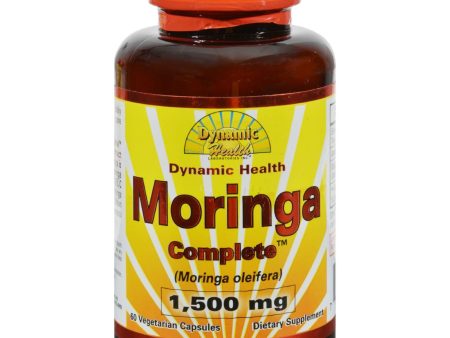 Dynamic Health Moringa Complete - 1500 Mg - 60 Vegetarian Capsules on Sale