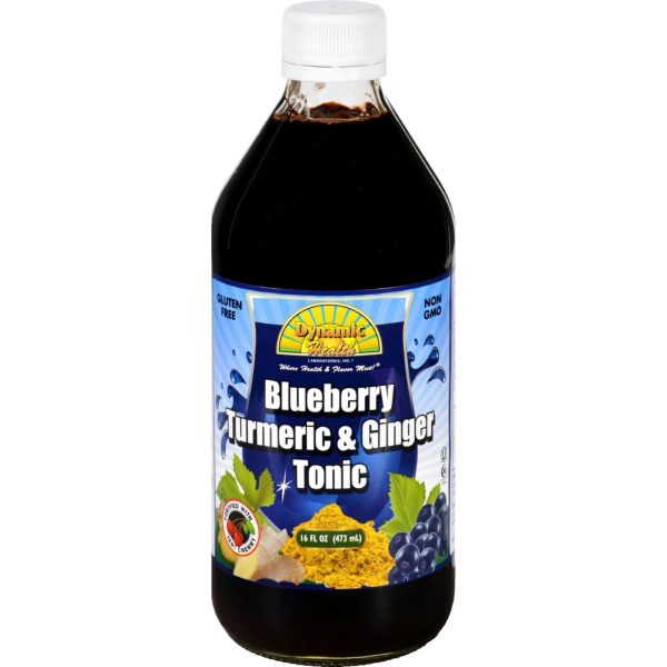 Dynamic Health Tonic - Blueberry Turmeric And Ginger - 16 Oz Cheap