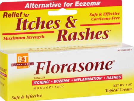 Boericke And Tafel Florasone Itches And Rashes Cream - 1 Oz Hot on Sale