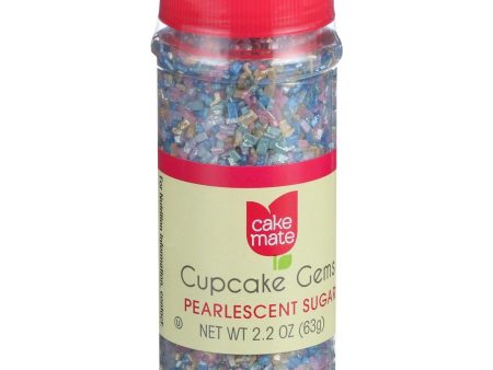 Cake Mate Decorating Cupcake Gems - Pearlescent Sugar - 1.75 Oz - Case Of 6 Fashion