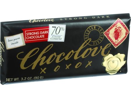 Chocolove Xoxox Premium Chocolate Bar - Dark Chocolate - Strong - 3.2 Oz Bars - Case Of 12 Online