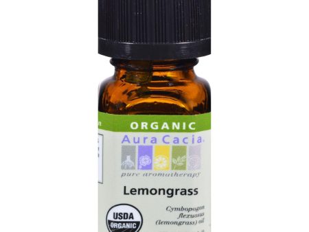 Aura Cacia Organic Essential Oil - Lemongrass - .25 Oz Fashion