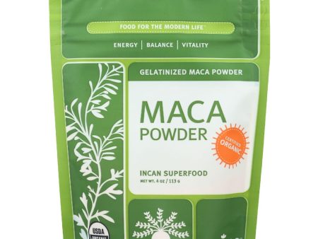 Navitas Naturals Maca Powder - Organic - Gelatinized - 4 Oz - Case Of 12 Sale