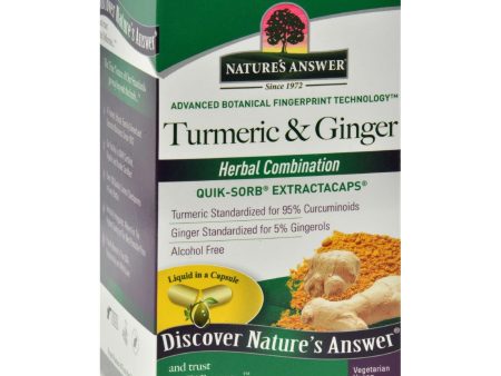 Nature s Answer Extractacaps Turmeric And Ginger - 90 Veggie Caps Hot on Sale