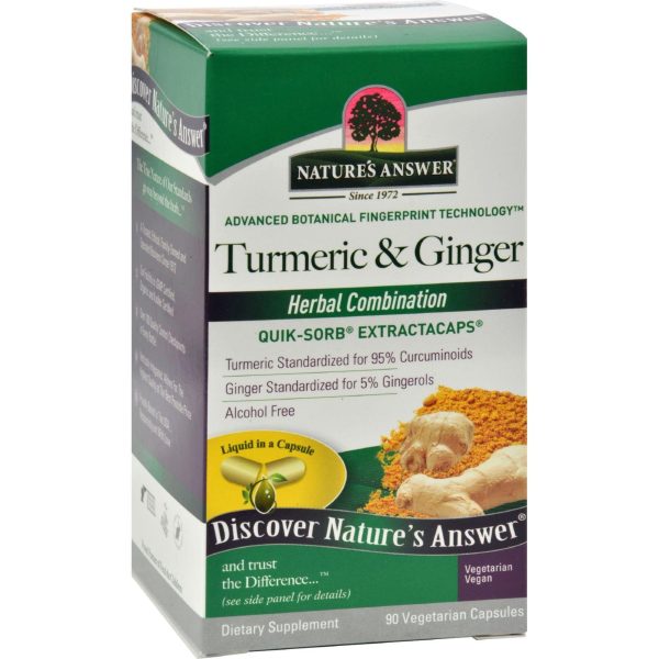 Nature s Answer Extractacaps Turmeric And Ginger - 90 Veggie Caps Hot on Sale