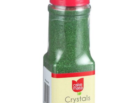 Cake Mate Decorating Decors - Crystals - Green - 2.25 Oz - Case Of 6 Sale