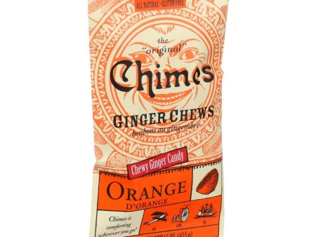 Chimes Ginger Chews - Orange Citrus - 1.5 Oz - Case Of 12 For Cheap