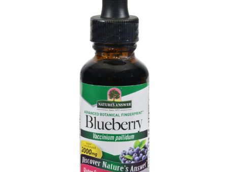 Nature s Answer Blueberry Leaf - 1 Fl Oz For Discount