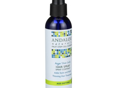 Andalou Naturals Hair Spray - Age Defying - Argan Fruit Stem Cells - 6 Oz For Discount