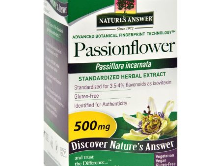 Nature s Answer Passionflower Extract - 60 Vegetarian Capsules Online Hot Sale