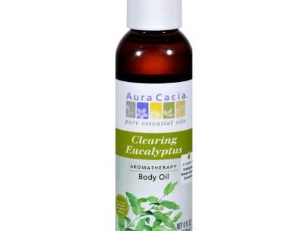 Aura Cacia Aromatherapy Bath Body And Massage Oil Eucalyptus Harvest - 4 Fl Oz Discount