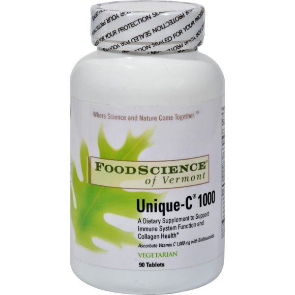 Foodscience Of Vermont Unique-c 1000 - 90 Vegetarian Tablets For Cheap