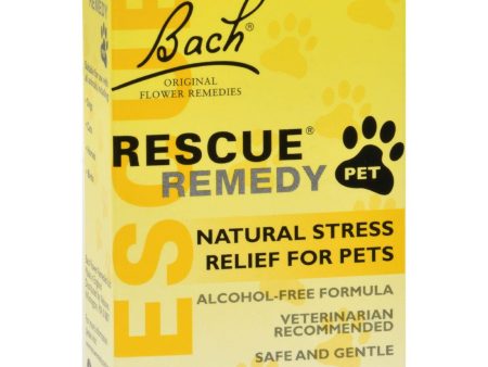 Bach Flower Remedies Rescue Remedy Stress Relief For Pets - 10 Ml on Sale