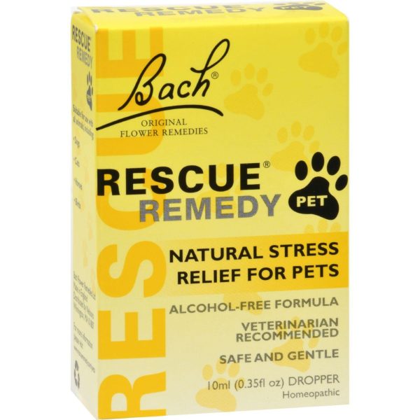 Bach Flower Remedies Rescue Remedy Stress Relief For Pets - 10 Ml on Sale