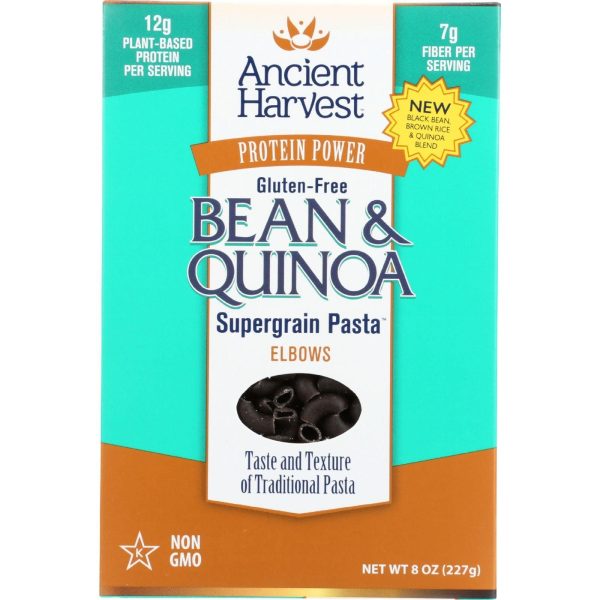 Ancient Harvest Pasta - Supergrain - Black Bean And Quinoa Elbows - Gluten Free - 8 Oz - Case Of 6 on Sale