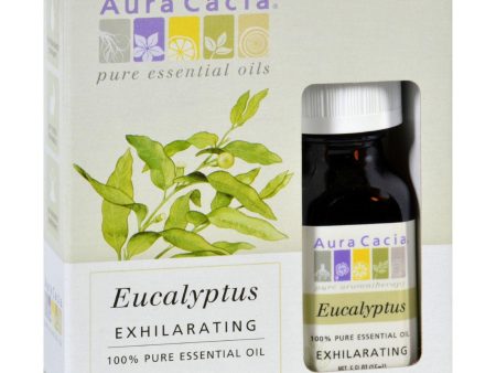 Aura Cacia Pure Essential Oil Eucalyptus Globulus - 0.5 Fl Oz - Case Of 3 Supply