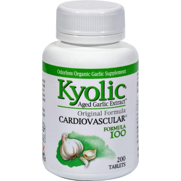 Kyolic Aged Garlic Extract Hi-po Cardiovascular Original Formula 100 - 200 Tablets For Discount