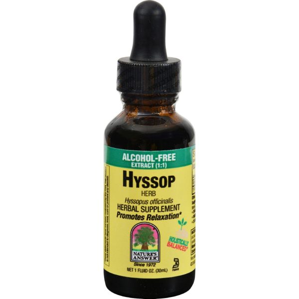 Nature s Answer Hyssop Extract - Alcohol-free - 1 Oz For Sale