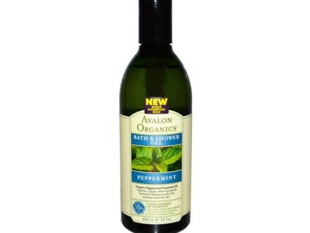 Avalon Organics Bath And Shower Gel Peppermint - 12 Fl Oz Fashion