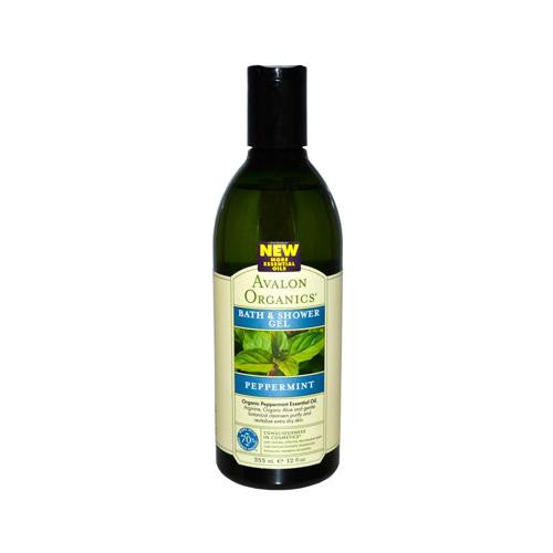 Avalon Organics Bath And Shower Gel Peppermint - 12 Fl Oz Fashion