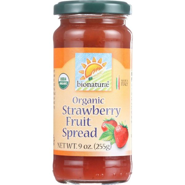 Bionaturae Fruit Spread - Organic - Strawberry - 9 Oz - Case Of 12 For Discount