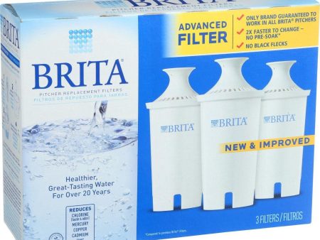 Brita Replacement Pitcher And Dispenser Filter - 3 Pack For Sale