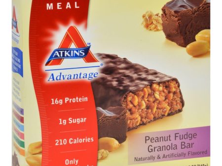 Atkins Advantage Bar Peanut Fudge Granola - 5 Bars Discount