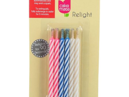 Cake Mate Candles - Relight - 12 Count - Case Of 12 Sale