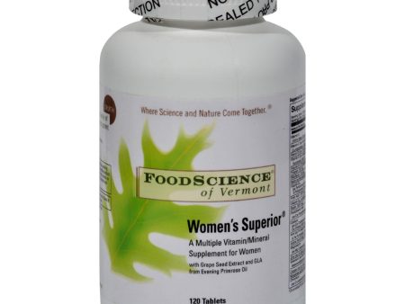 Foodscience Of Vermont Women s Superior - 120 Tablets For Cheap