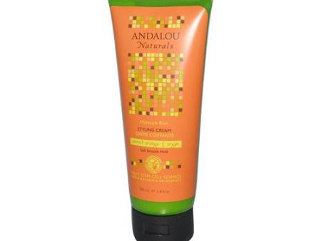 Andalou Naturals Smooth Hold Styling Cream Argan And Sweet Orange - 6.8 Fl Oz Cheap