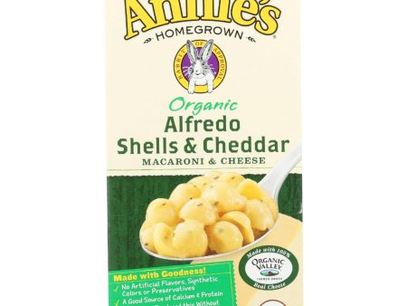 Annies Homegrown Macaroni And Cheese - Organic - Alfredo Shells And Cheddar - 6 Oz - Case Of 12 Discount