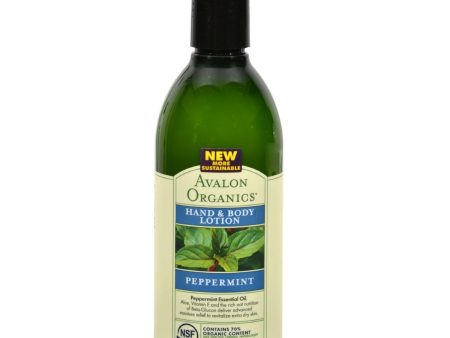 Avalon Organics Hand And Body Lotion Peppermint - 12 Fl Oz Online Hot Sale