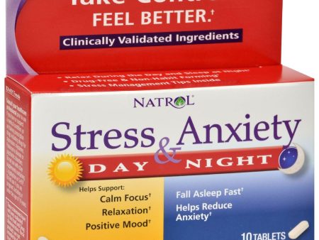 Natrol Stress Anxiety Day And Nite Formula - 20 Tablets on Sale