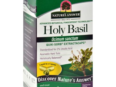 Nature s Answer Holy Basil - 90 Liquid Capsules For Cheap