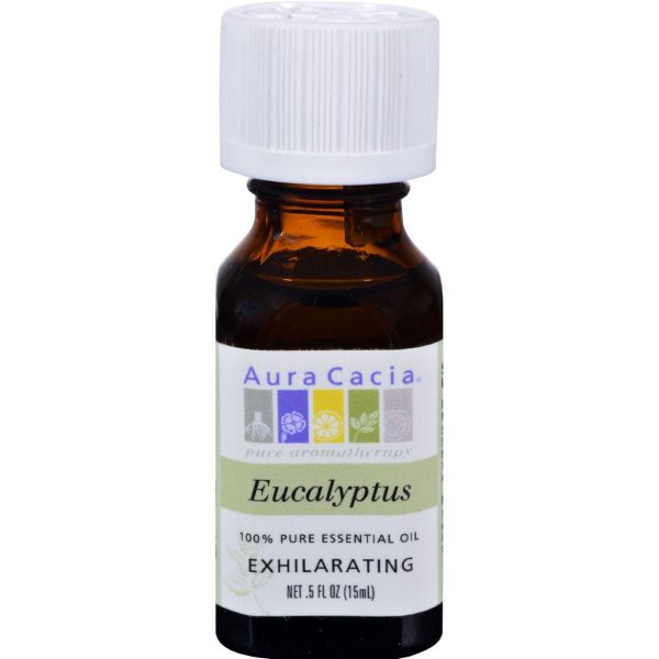 Aura Cacia Pure Essential Oil Eucalyptus - 0.5 Fl Oz Online