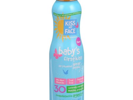 Kiss My Face Sunscreen - Mineral - Continuous Spray - Babys First Kiss - Spf 30 - 6 Oz Cheap